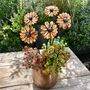 Set Of Three Or Five Copper Daisy Copper Garden Stakes, thumbnail 6 of 10