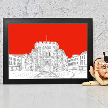 The Bargate Southampton Architectural Drawing Print, 8 of 10