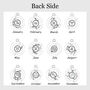 Pisces March Star Sign Silver Necklace Personalised, thumbnail 8 of 8