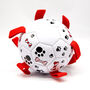 Personalised Dog Football Ball With Dog Tug Straps, thumbnail 4 of 7