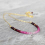 Ruby Bead Necklace In Gold, thumbnail 6 of 12