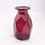 Recycled Glass Vase | 16cm Faceted | Four Colours, thumbnail 5 of 5