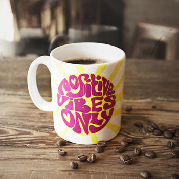 'Positive Vibes Only' Coffee And Mug Gift Box, 4 of 4