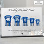 Personalised Dad Dream Team Football Shirt Plaque, thumbnail 9 of 10