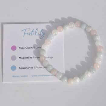 Fertility Support Crystal Bracelet Gift For Her, 7 of 7
