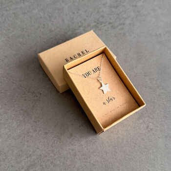 You Are A Star Sterling Silver Necklace, 10 of 11