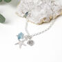 Personalised Sterling Silver Starfish Bracelet, thumbnail 1 of 7