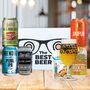 Best Of Ipa Craft Beer Five Can Gift Set With Glass And Snack, thumbnail 1 of 6