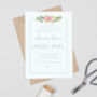 Country Floral Border Wedding Invitations, thumbnail 1 of 2