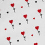 Heart Flower Wrapping Paper, Valentine Paper, thumbnail 2 of 3