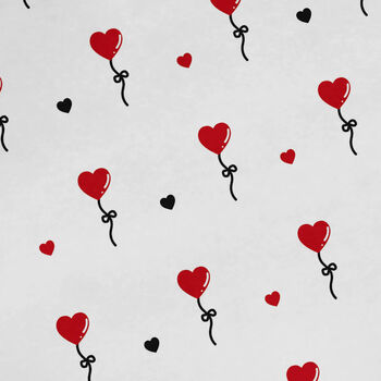Heart Flower Wrapping Paper, Valentine Paper, 2 of 3