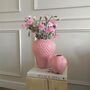 Pink Or Red Strawberry Ceramic Vase Homeware Gift, thumbnail 1 of 5