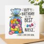 Best Niece Jelly Bean Birthday Card, thumbnail 1 of 2