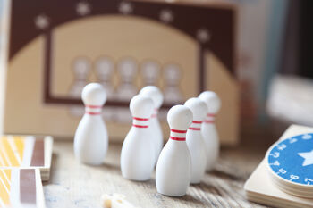 Kids Wooden Bowling Set Game, 4 of 6