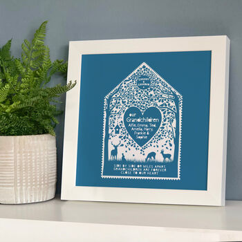 Personalised Grandparent Heart Of The Home Framed Print, 2 of 7