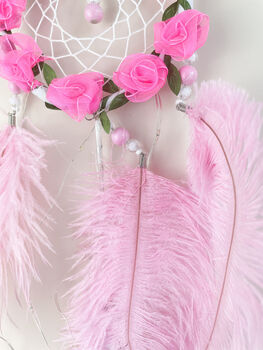 Rose Pink Dainty Dream Catcher, 6 of 9