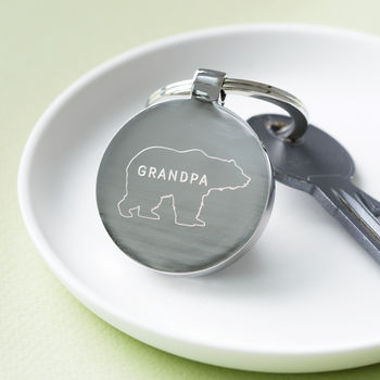 personalised bear keyring