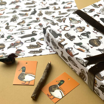 Ducks Of Britain Wrapping Paper Set, 8 of 10