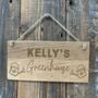 Personalised Wooden Greenhouse Sign, thumbnail 1 of 2
