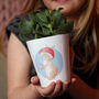 'Mushroom Bunny' Personalised Easter Plant Pot Gift, thumbnail 1 of 7