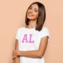 Monogrammed Women's T Shirt, thumbnail 1 of 2