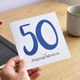 50 And Flipping Fabulous 50th Birthday Card, thumbnail 2 of 4