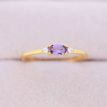 Natural Amethyst Ring In Sterling Silver, 2 of 11