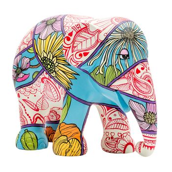 'Henna And Head Scarves' Hand Painted 15cm Elephant, 6 of 11