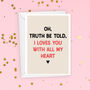 Funny Nessa Valentine's Day Card, thumbnail 3 of 4