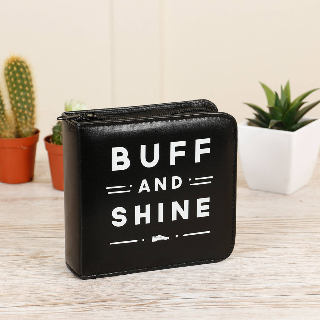 buff and shine shoe polish kit