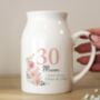 Personalised Floral Birthday Jug Vase, thumbnail 3 of 4