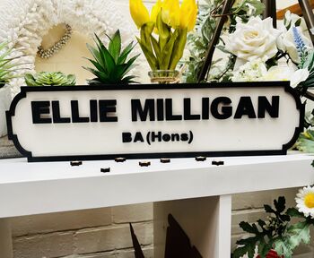 Graduation Gift Personalised Sign University Date, 2 of 3