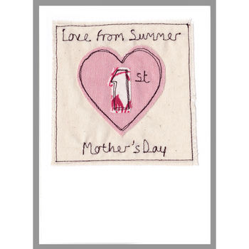 Personalised Heart 1st Birthday Card For Girls, 11 of 12