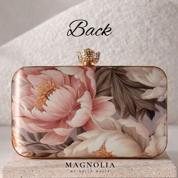 Salqin | Floral Printed Embroidery Clutch Bag, 5 of 7