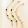 Blue Sapphire Bracelet In Sterling Silver And Gold, thumbnail 4 of 12
