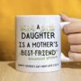 A Mother Is A Daughter's Best Friend Mug, thumbnail 1 of 5