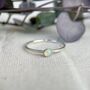 Tiny Opal Skinny Stacking Ring, thumbnail 1 of 5