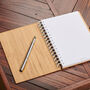 Personalised Initial Bamboo Notebook Or Sketchpad By Oakdene Designs
