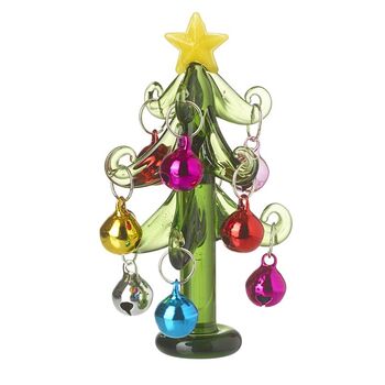 Handmade Tiny Glass Tree With Multicoloured Baubles, 2 of 8