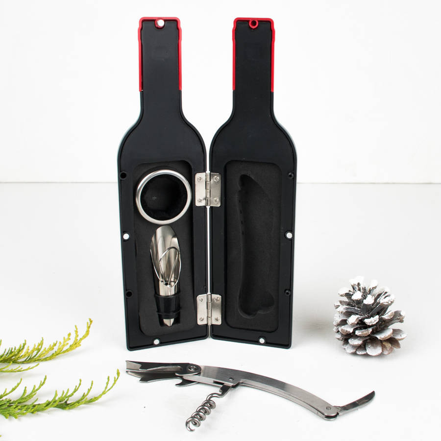 practical wine accessories gift set by dibor