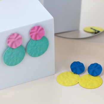 Frosted Clay Glazed Earrings, 3 of 7