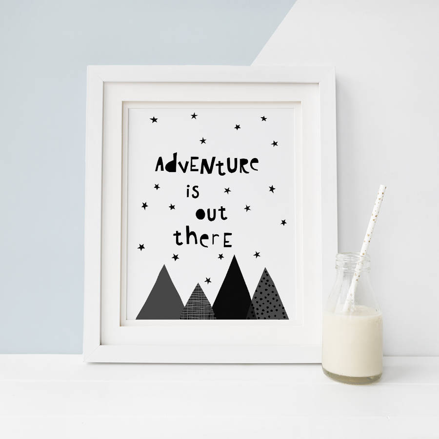 Adventure Is Out There, Kids Nursery Print, 1 of 4
