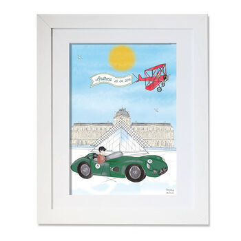 Sport Car Of The Louvre Children's Print, 4 of 5