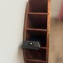 Portable Wooden Remote Caddy, Dark Walnut Wood, thumbnail 7 of 7