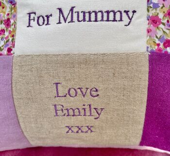 Kisses And Cuddles For Mummy Cushion, 6 of 6