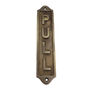 Custom Pull Brass Plaque With Vintage Finish, thumbnail 4 of 12