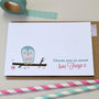 Pack Of 12 Personalised Owl Cards, thumbnail 1 of 5