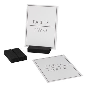 Black And White Wedding Table Numbers Holders And Cards, 4 of 4