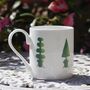 Topiary Hand Decorated Mini Bone China Mug, thumbnail 2 of 5