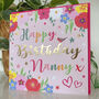 Superstar Nanny Birthday Card, thumbnail 2 of 3